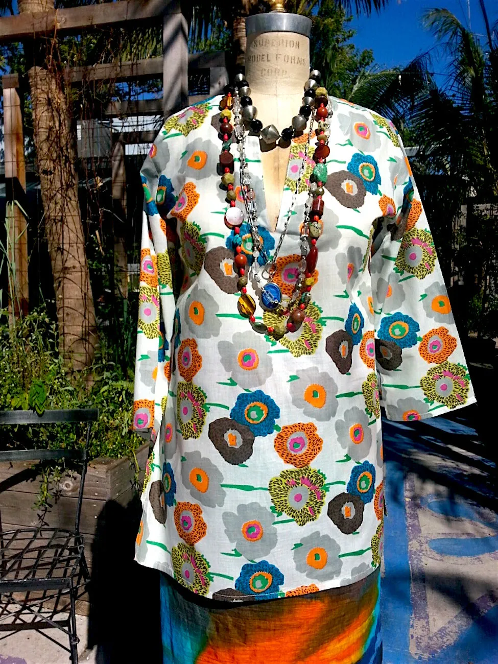 Raja Cotton Tunic Poppy