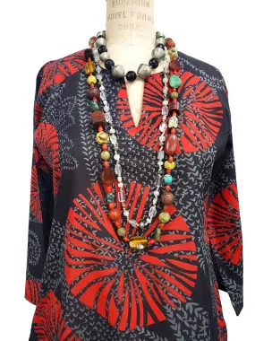 Raja Cotton Tunic Sanddollar Batik