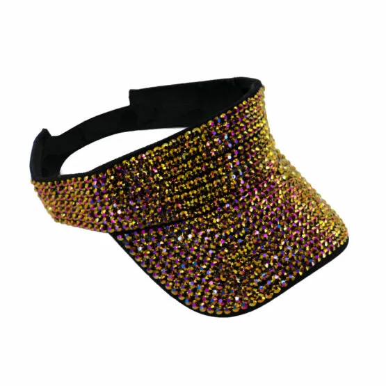 RHINESTONE VISOR - IN 5 COLORS