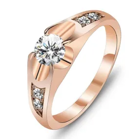 Rose Gold Color Copper Polish Rings for Women – Antique Fashion Accessories – Best Wedding Brand Jewelry