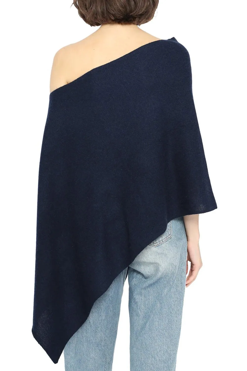 Ruana Poncho - Navy