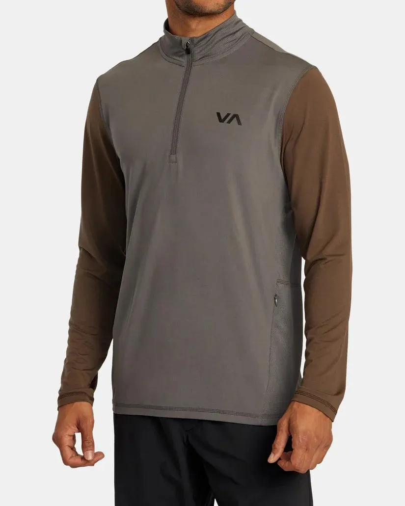 RVCA Men's Sport Vent Half Zip Pullover