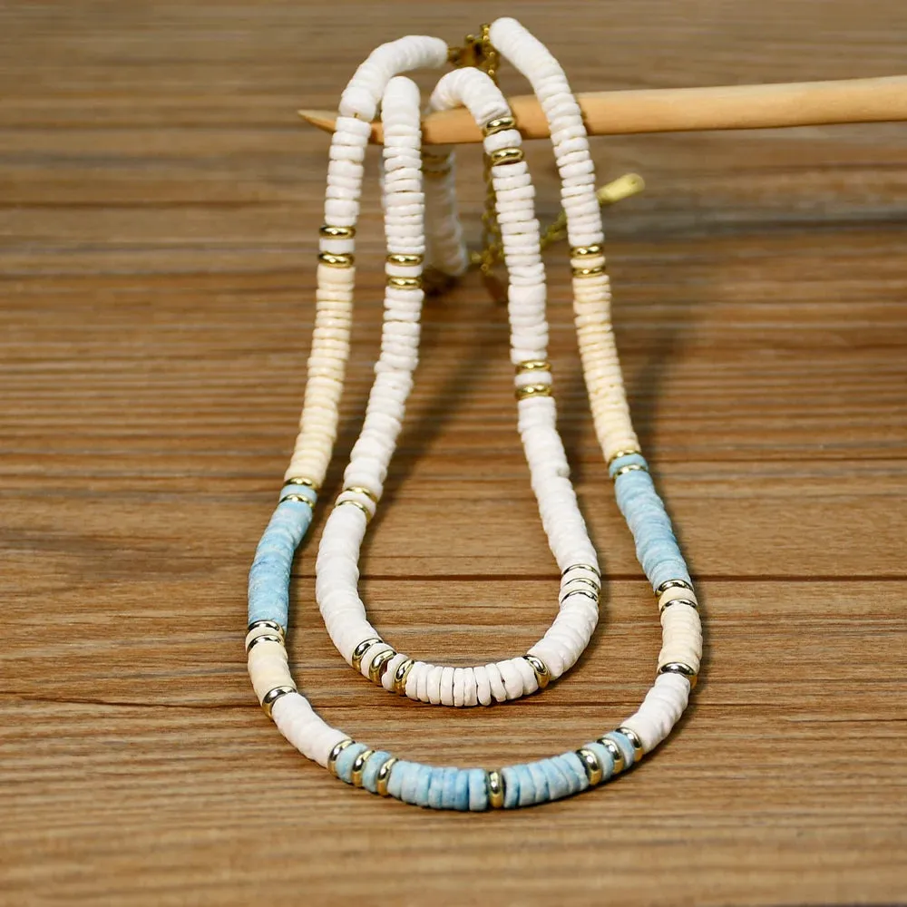 Shell Handmade Beaded Choker Surfer Necklaces