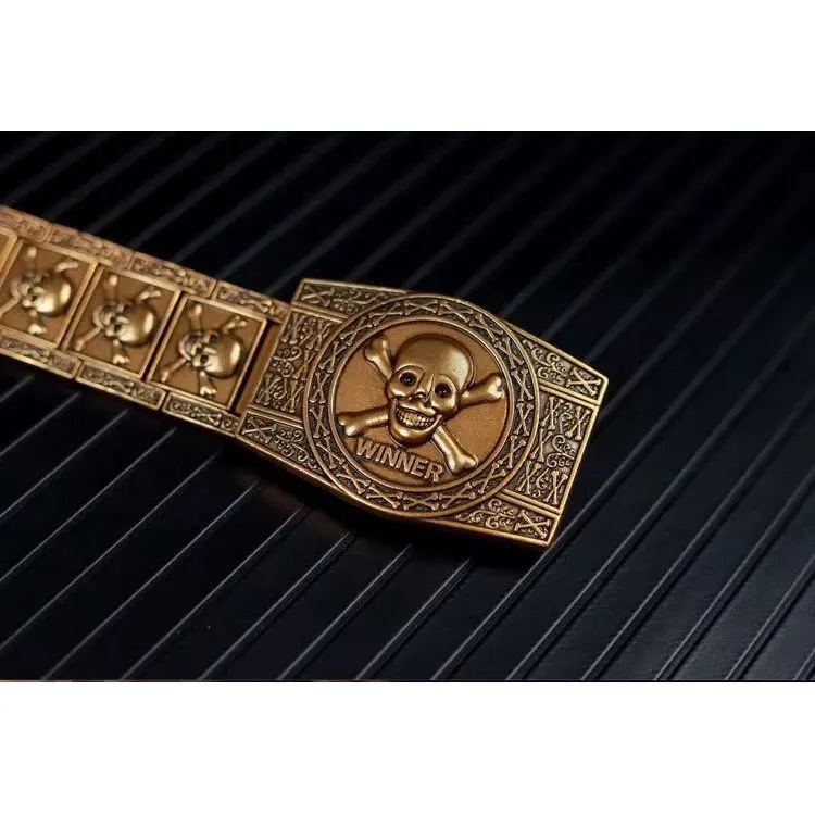 Skull & Crossbones Stainless Steel Edgy Buckle Belt