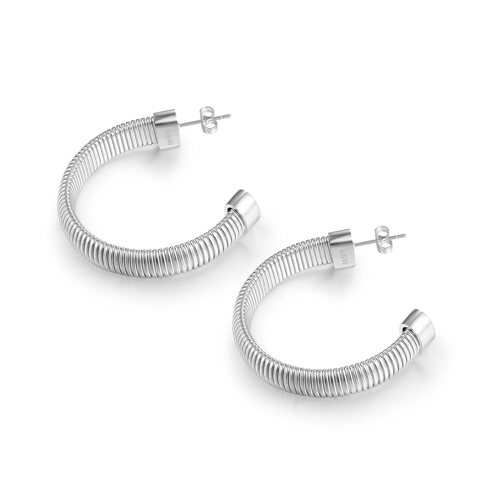 Snake Chain Hoop Earrings