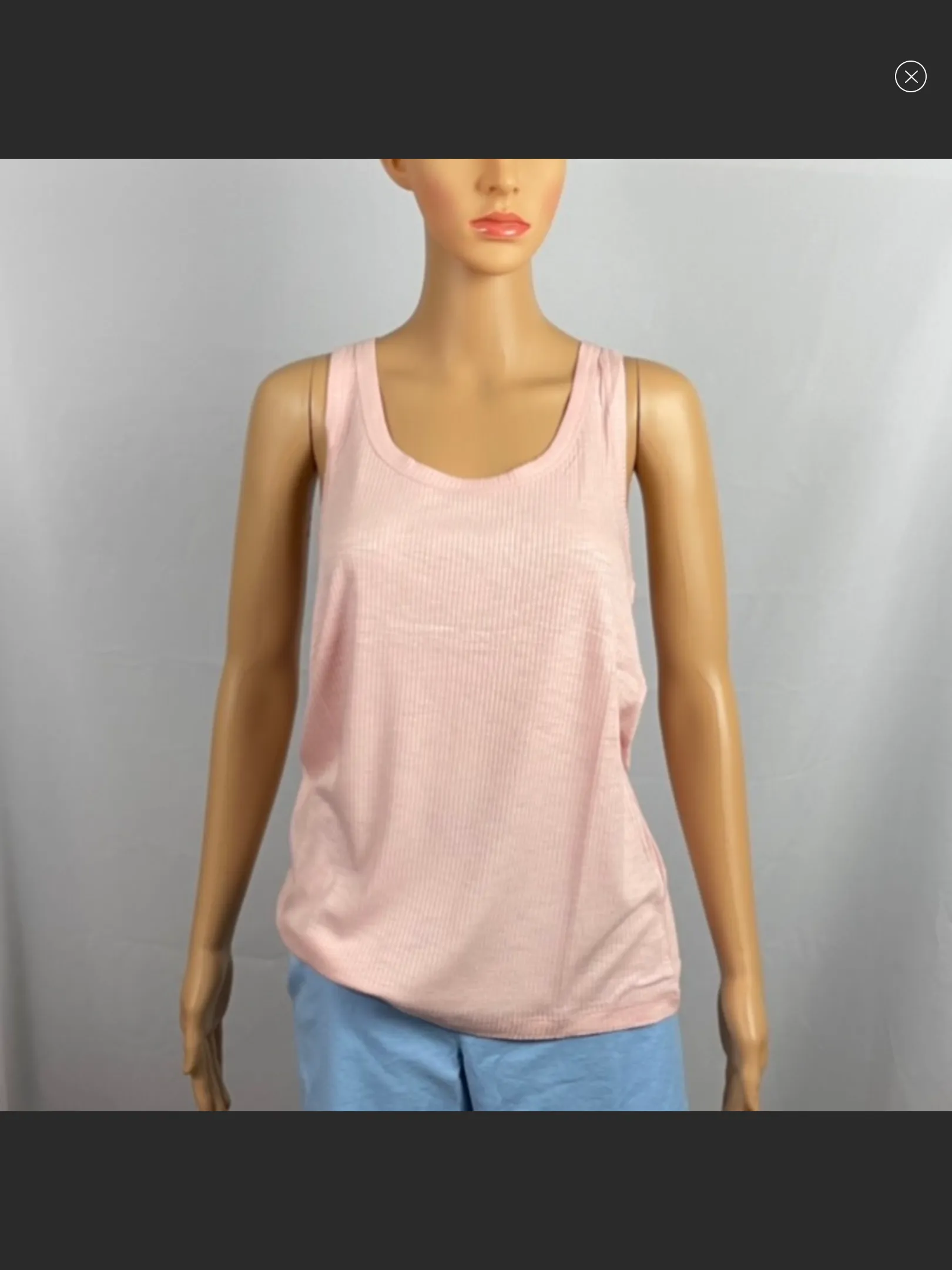 Solid Ribbed Tank Top,