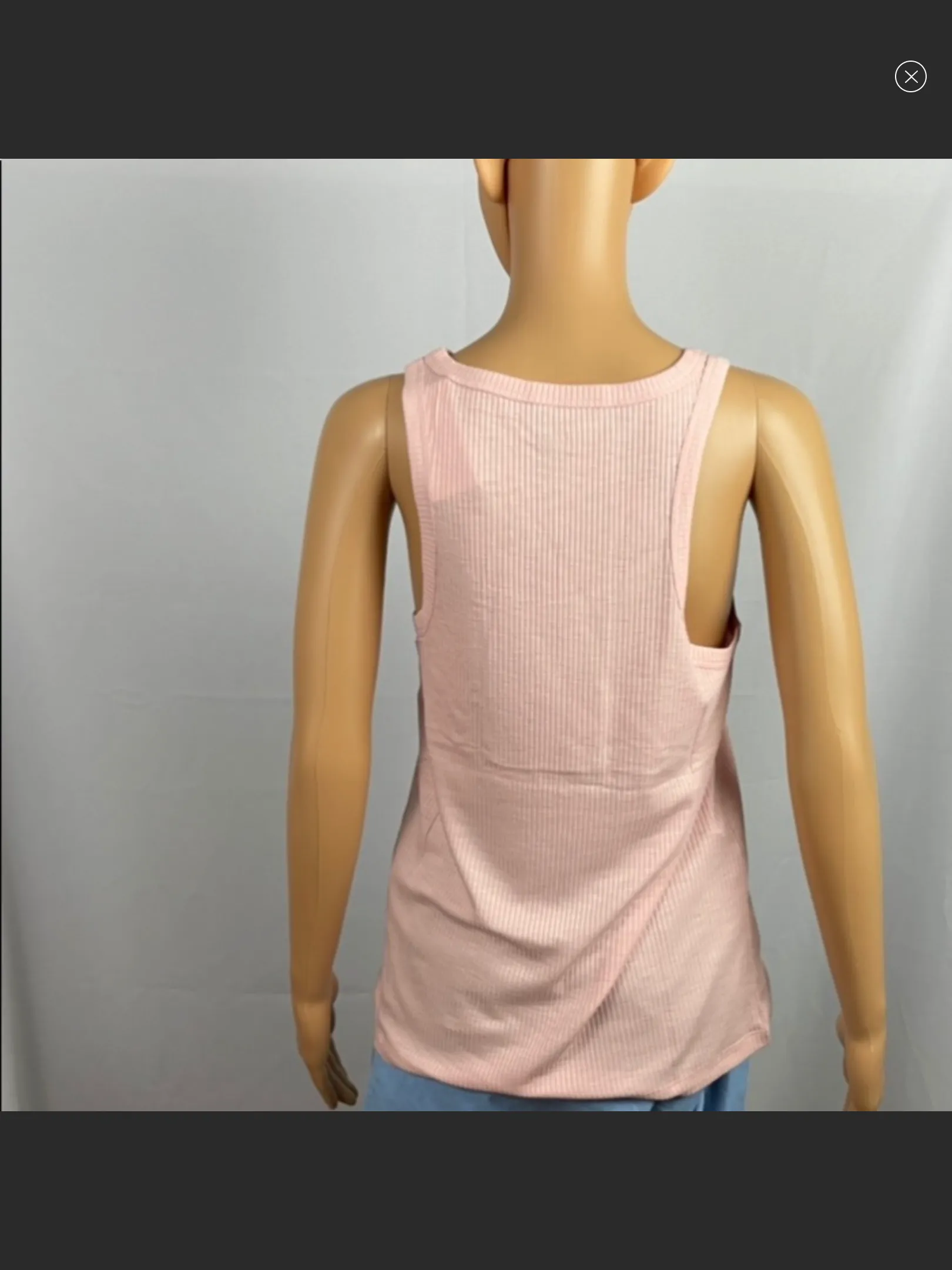 Solid Ribbed Tank Top,