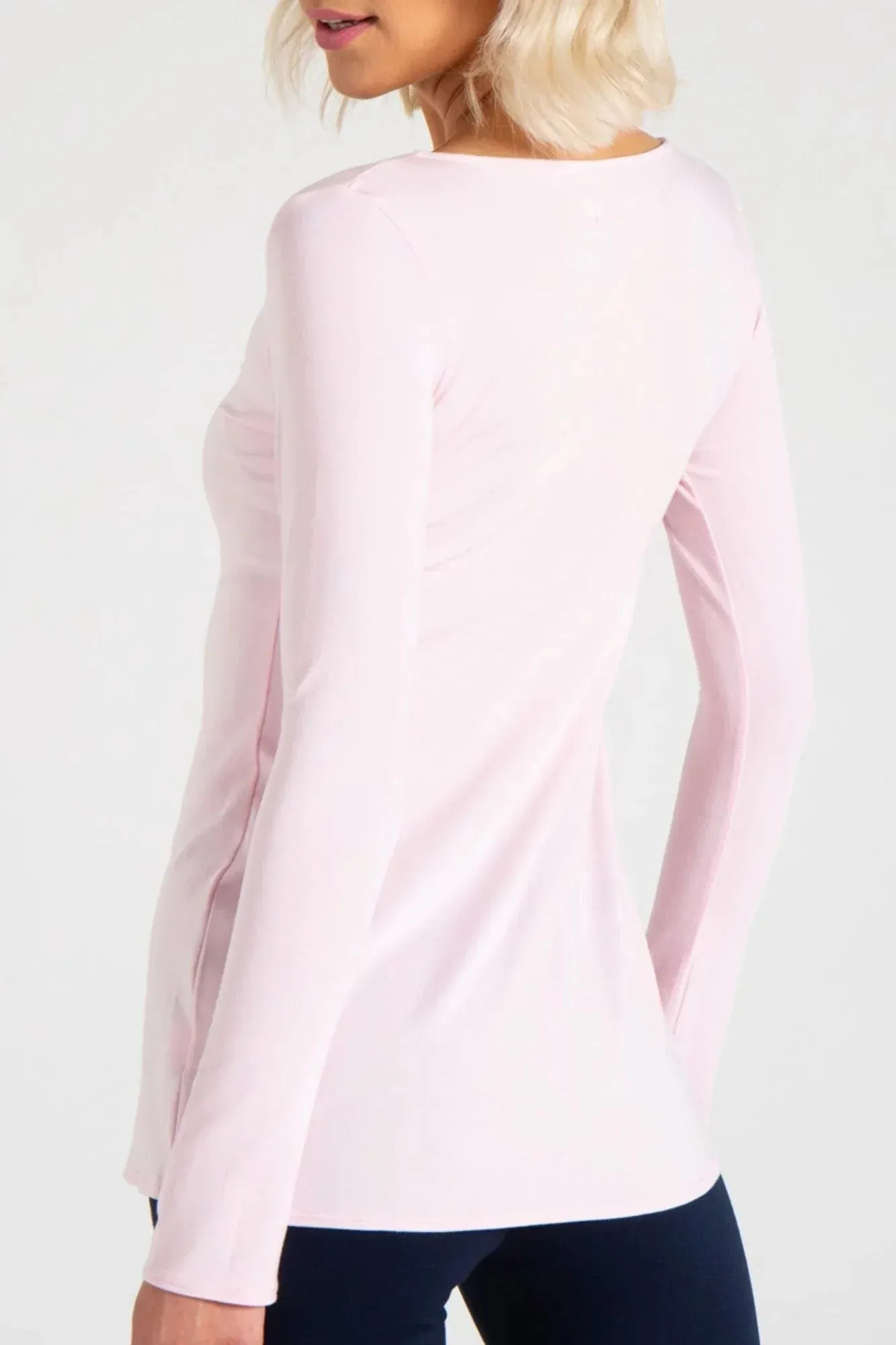 SONJA LONG SLEEVE TUNIC TEE (PINK)
