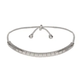 SQUARE LINK BRACELET, SILVER