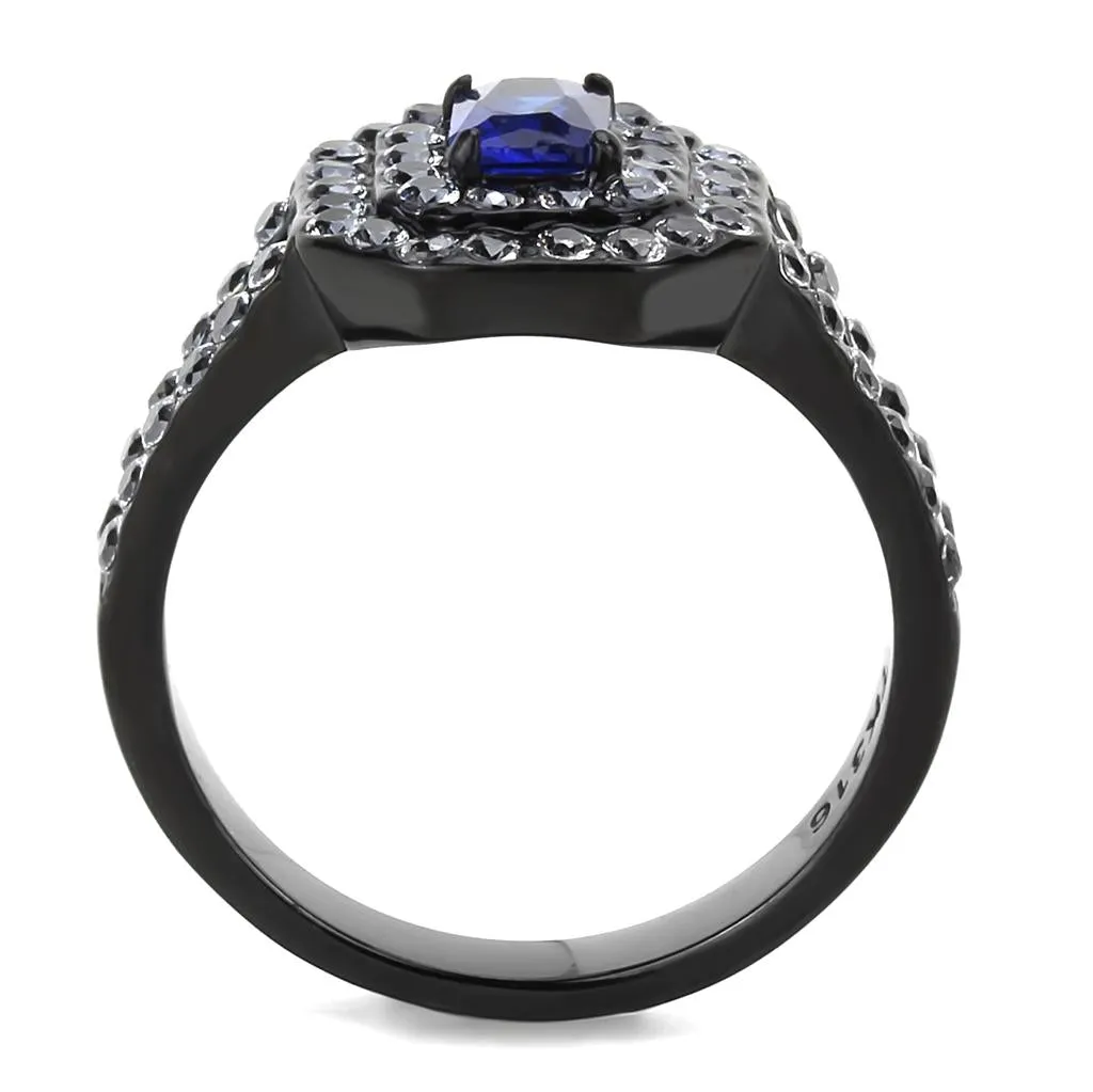 Stainless Steel Ring Synthetic Montana TK3449 for Women Style BlackIon