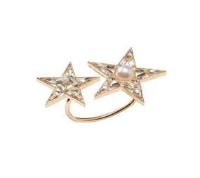 Star Napkin Ring in Gold & Crystal Set of 4 by Kim Seybert