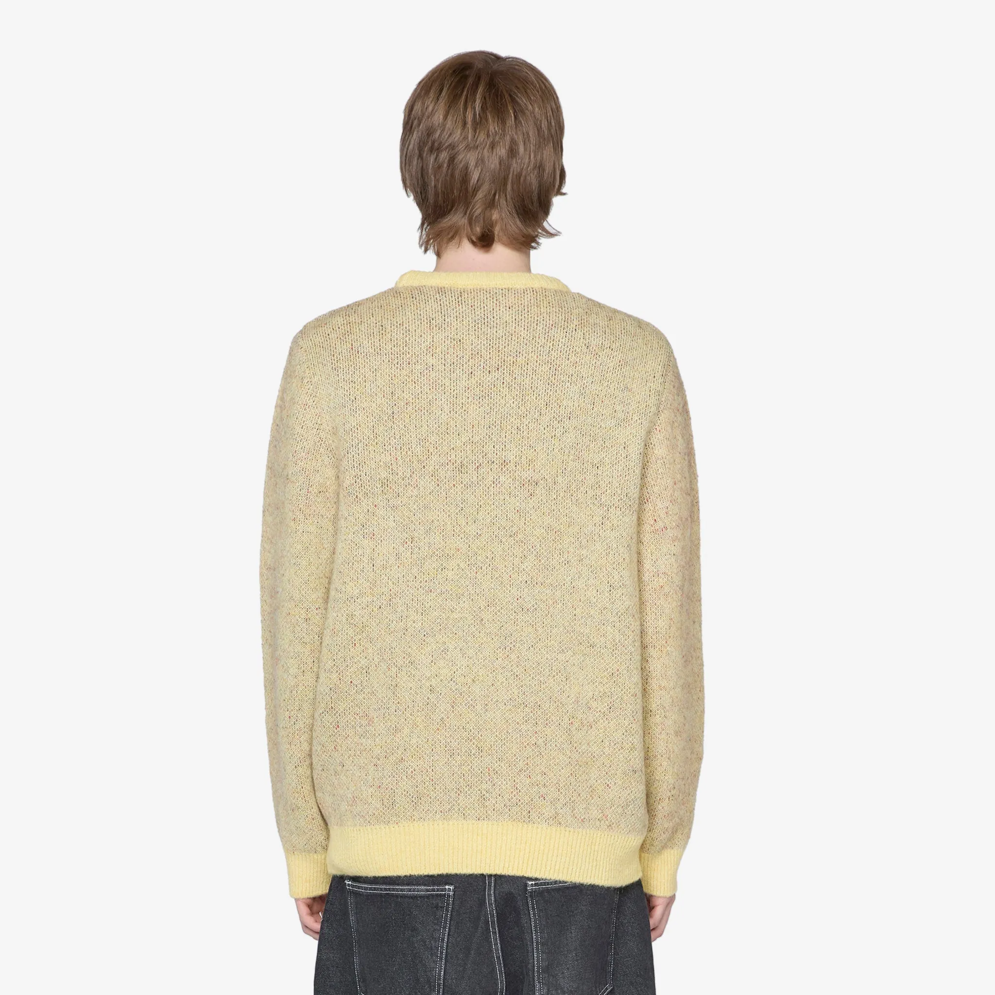 Stupid Strawberry Knitted Pullover Yellow