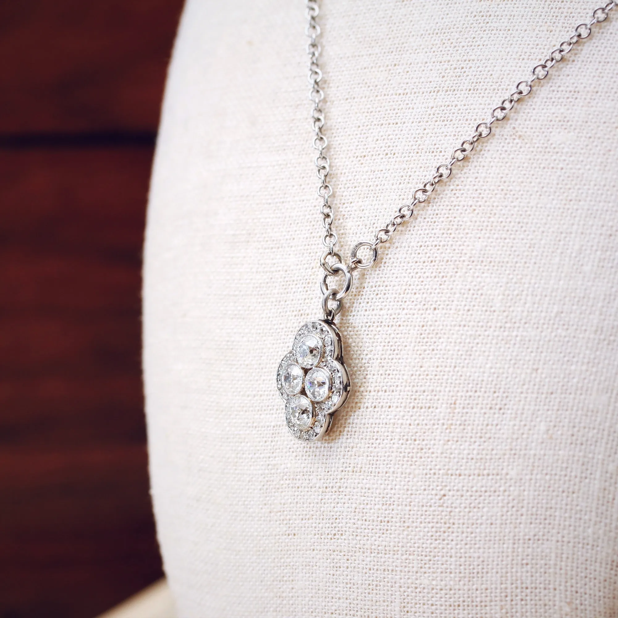 *SWOON!* Divinely Glamorous Vintage Art Deco Diamond Pendant