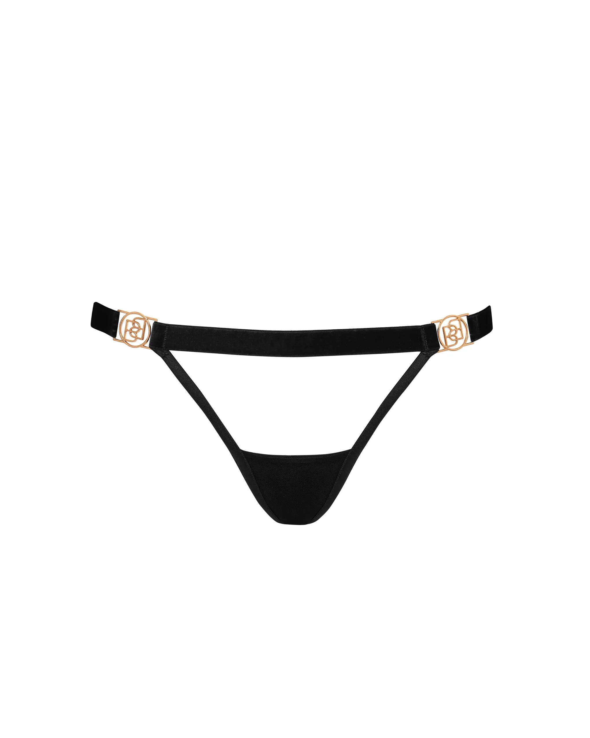 Thalia Open-Back Brief Black