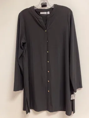 Tunic Long Sleeve By Susan Graver In Black, Size: M