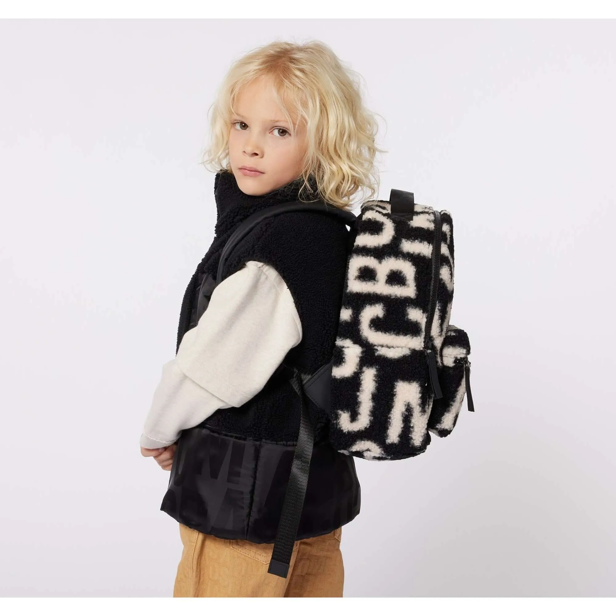 Unisex Black & White Backpack