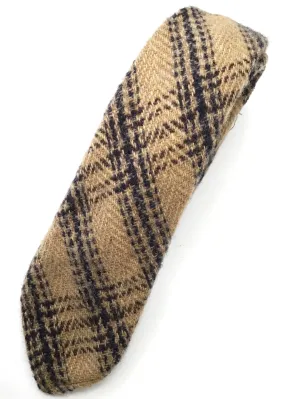 Vintage Beige Chunky Wool Tweed Neck Tie • Craigmill