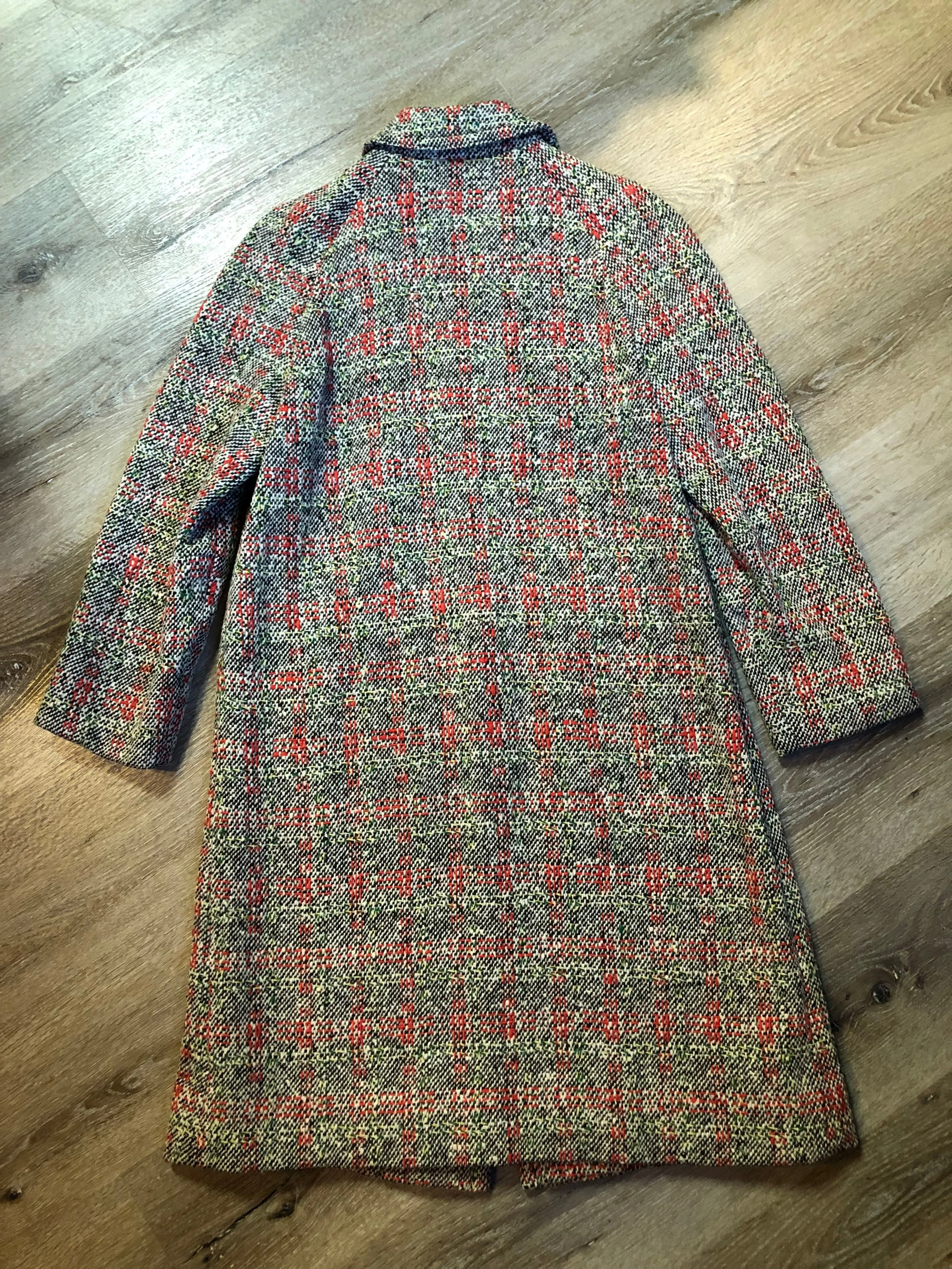 Vintage Weatherbee Water Resistant Tweed Coat