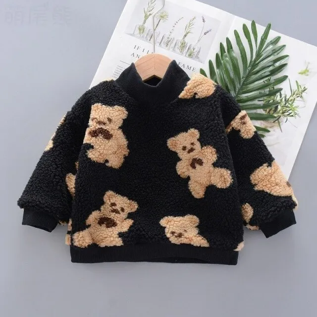 Warm Winter Teddy Bear Sweater for Kids