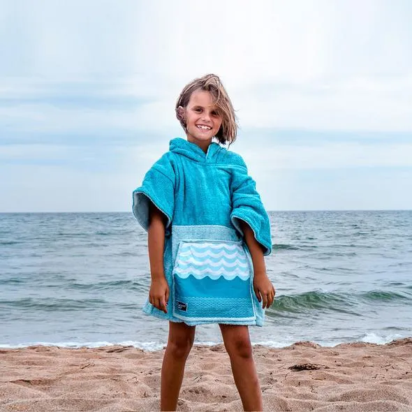 Wave Hawaii Style Poncho - Mini