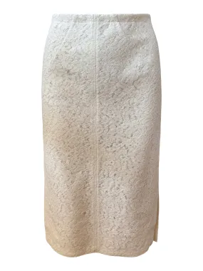 White Lace Pencil Skirt