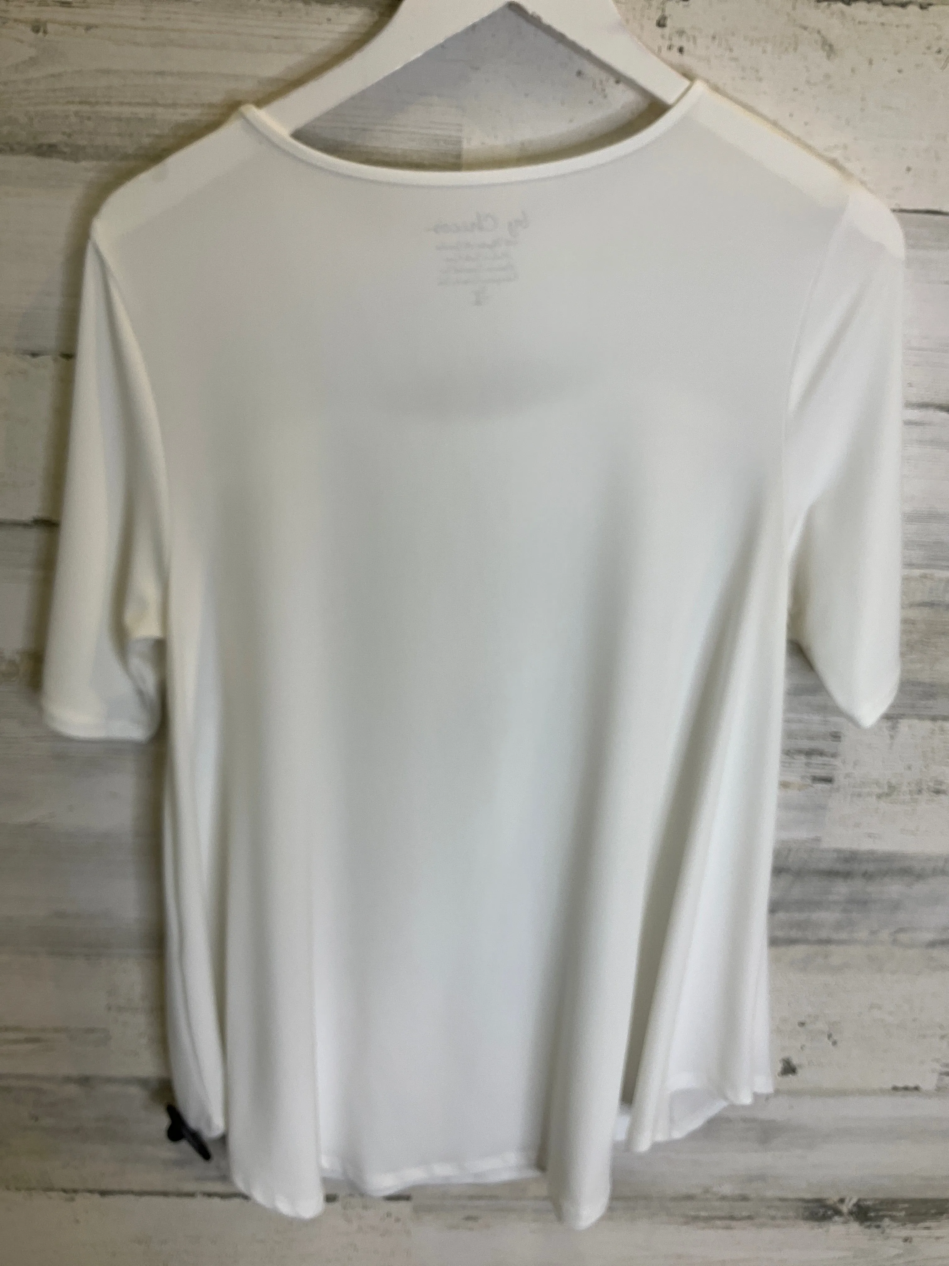 White Tunic Short Sleeve Chicos, Size M