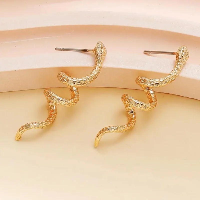 Winding Snake Vintage Post Earrings