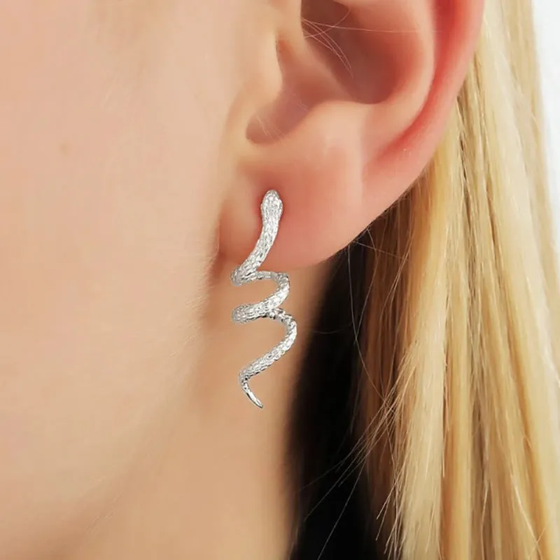 Winding Snake Vintage Post Earrings