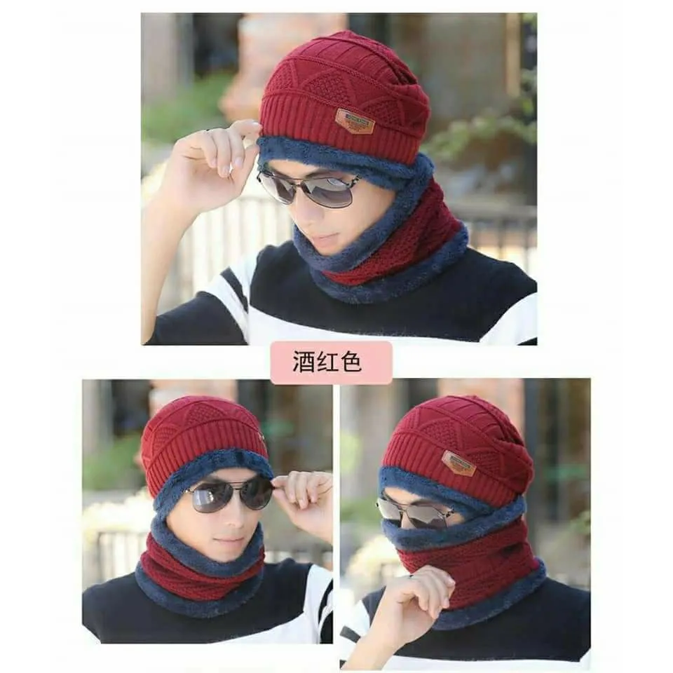 Winter Hat with Neck Warmer (Skullies & Beanies) For Men and Women