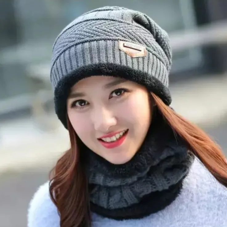 Winter Hat with Neck Warmer (Skullies & Beanies) For Men and Women