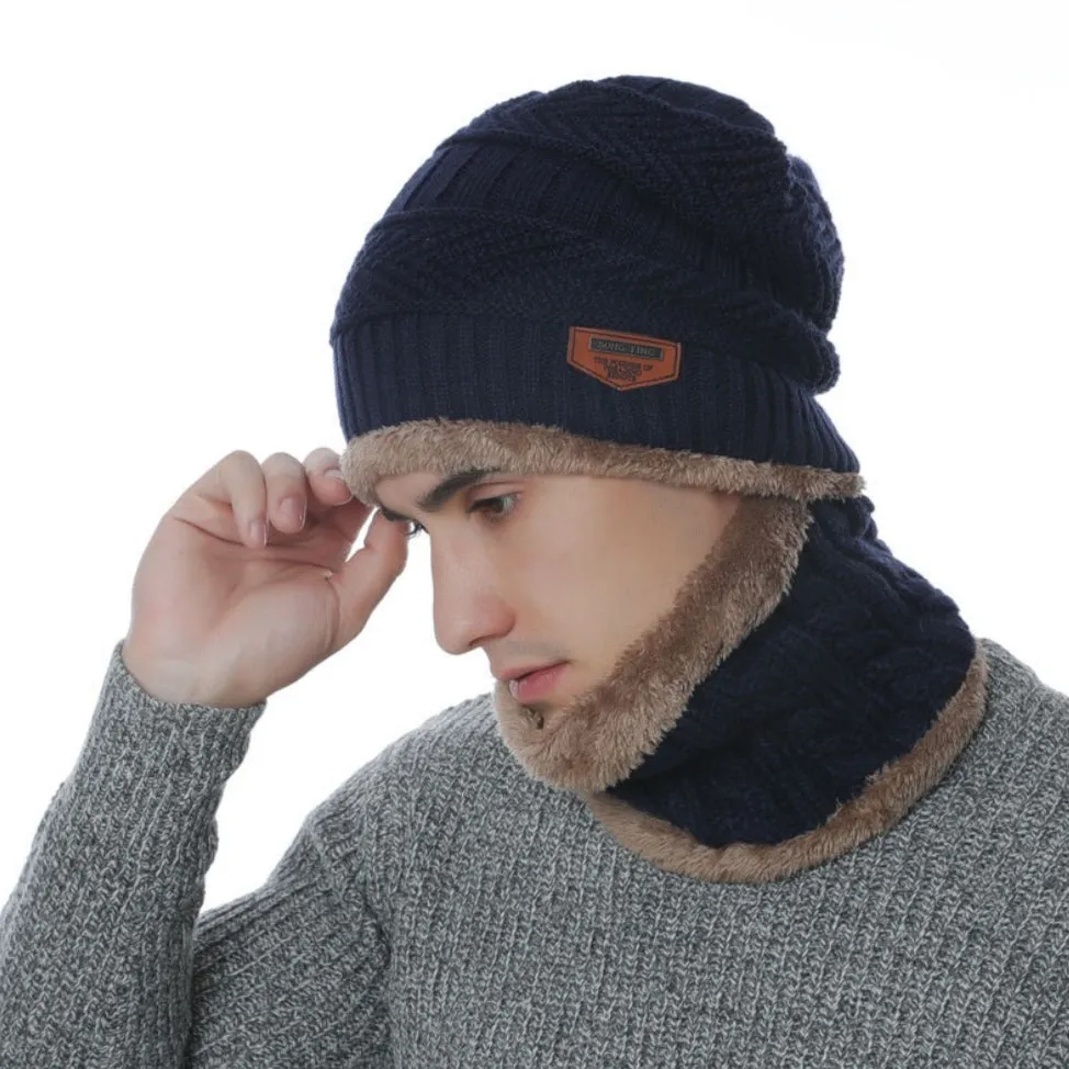 Winter Hat with Neck Warmer (Skullies & Beanies) For Men and Women