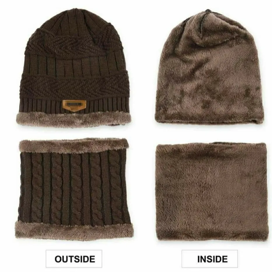 Winter Hat with Neck Warmer (Skullies & Beanies) For Men and Women