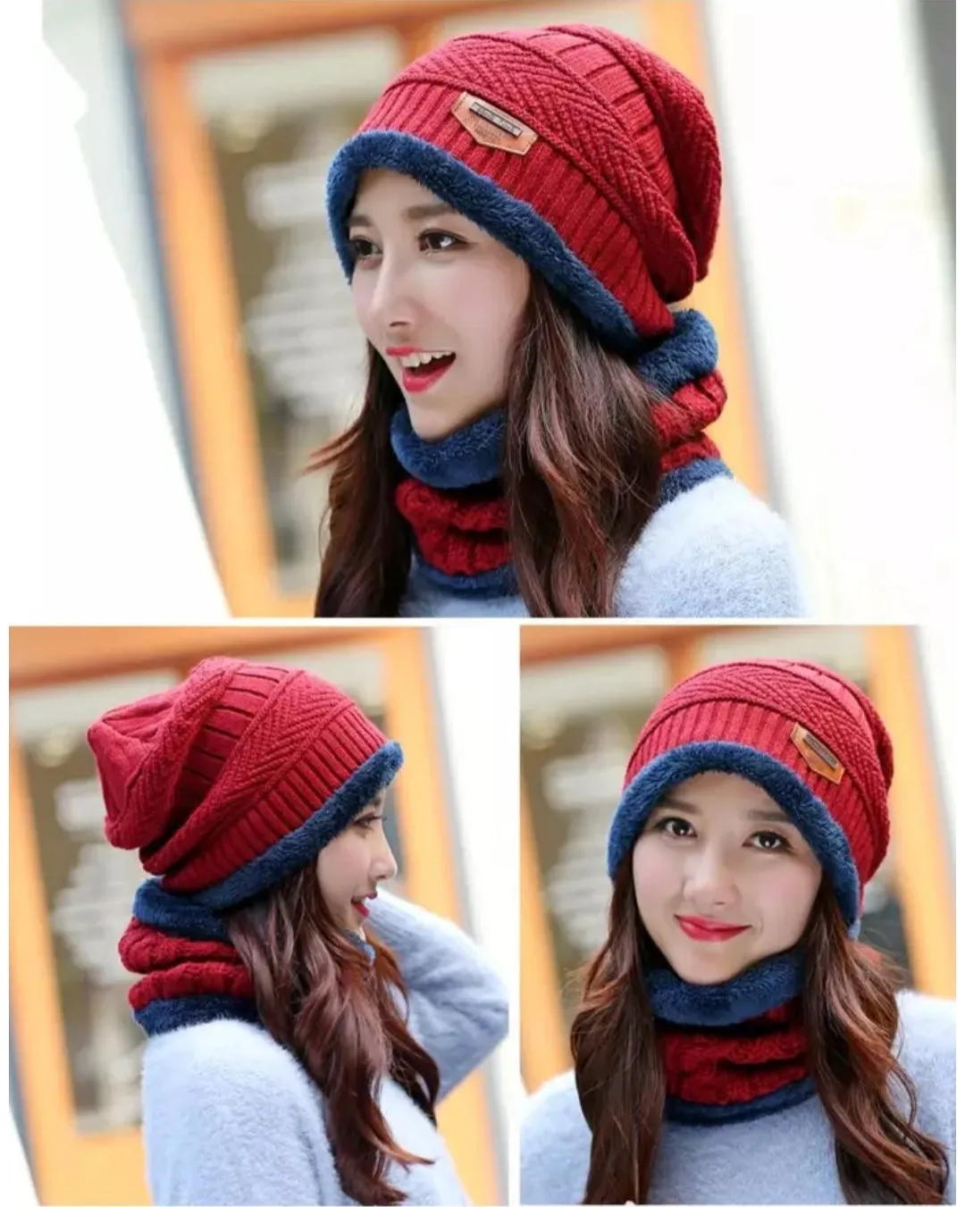 Winter Hat with Neck Warmer (Skullies & Beanies) For Men and Women