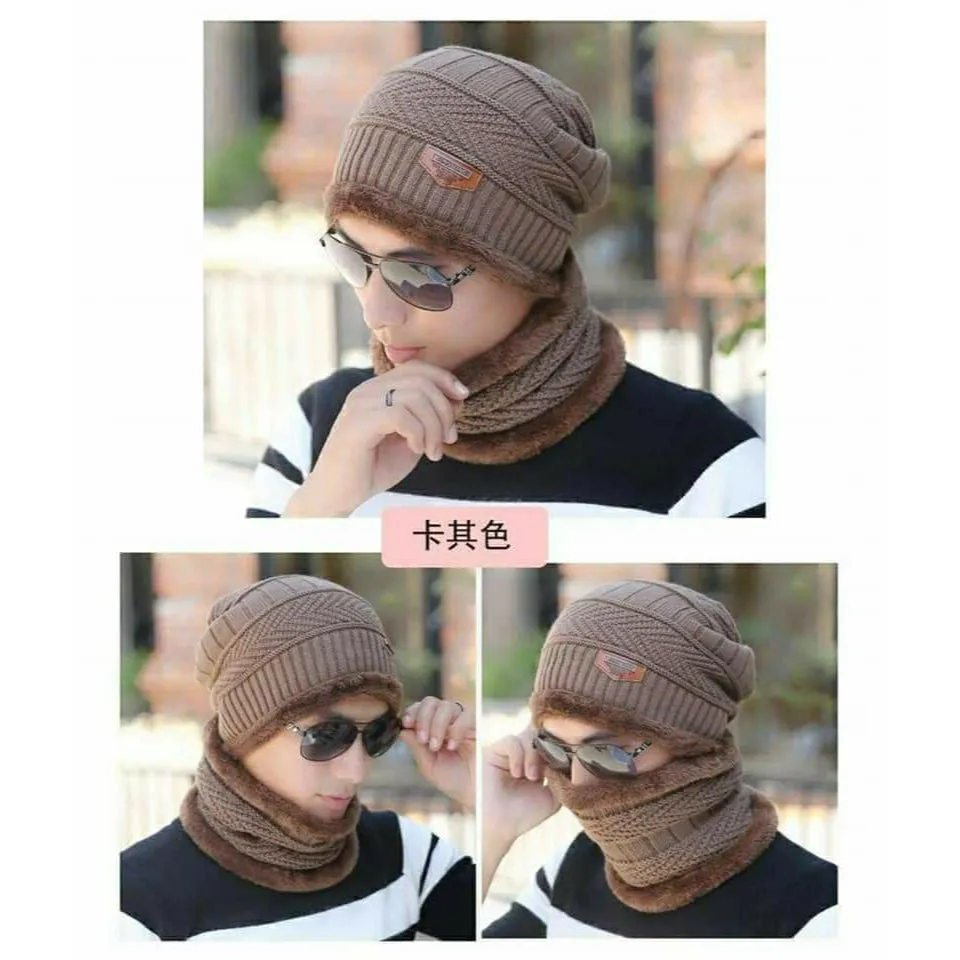 Winter Hat with Neck Warmer (Skullies & Beanies) For Men and Women