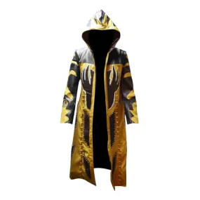 WWE Wrestler Goldust Hooded Stylish Leather Coat