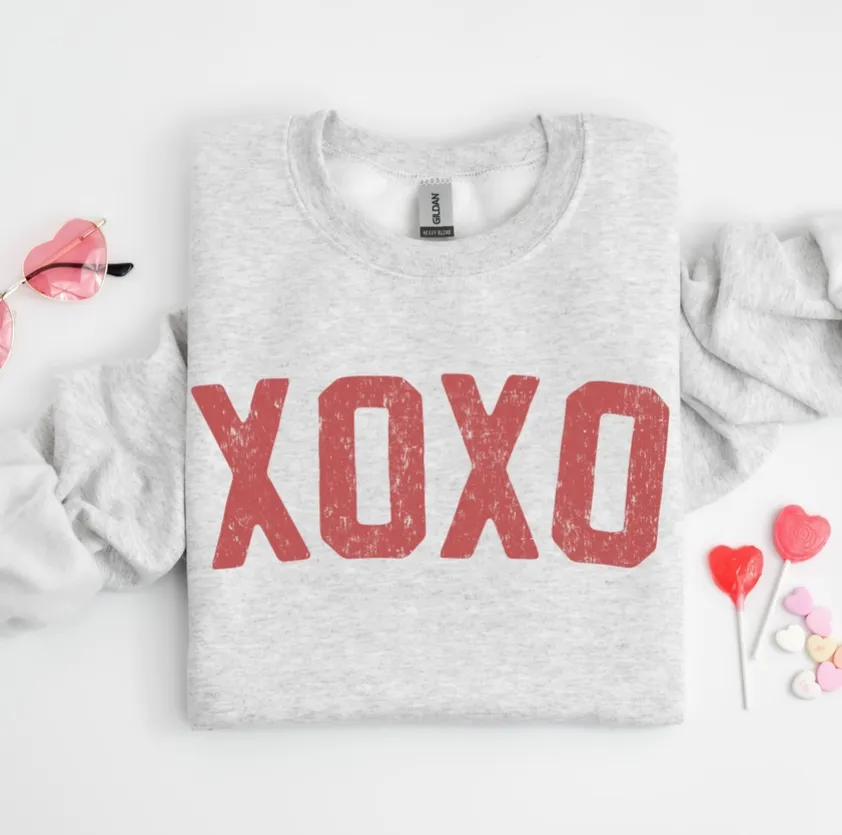 XOXO Heather Gray Sweatshirt